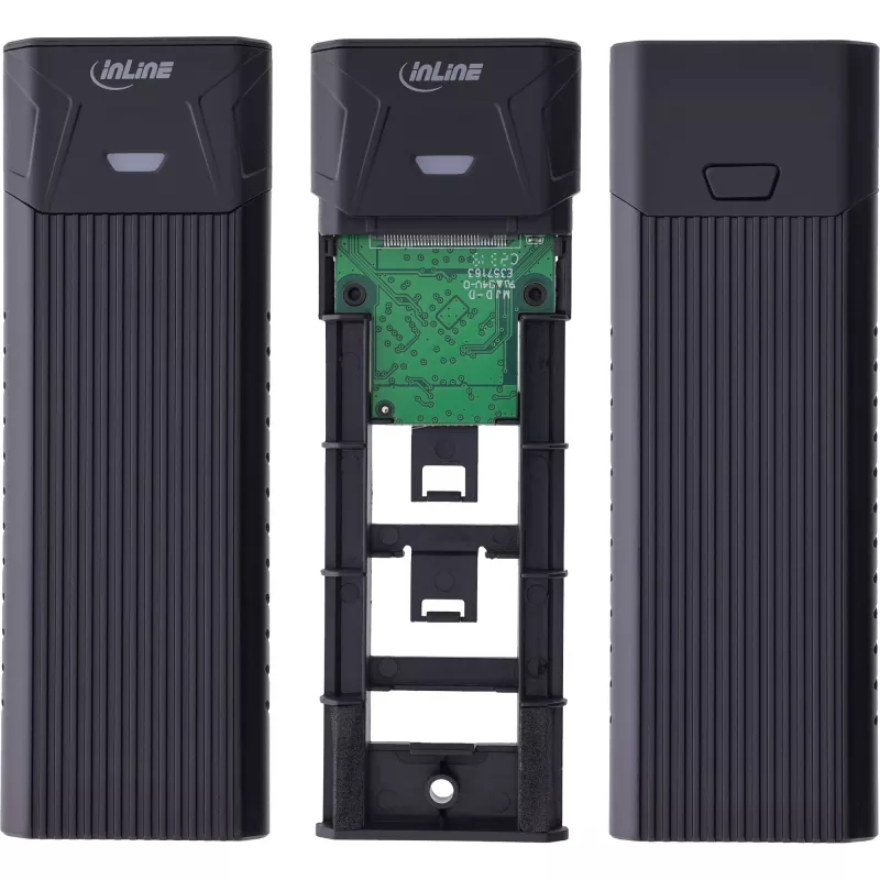 InLine USB3.2 Gen.2 USB-C to M.2 SSD (PCIe NVMe & SATA) Enclosure