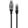 Goobay Cable Gender Changer USB A RJ-45 15m Black Silver