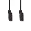 Nedis CVGL31001BK15 SCART cable 1.5 m SCART (10-pin) Black