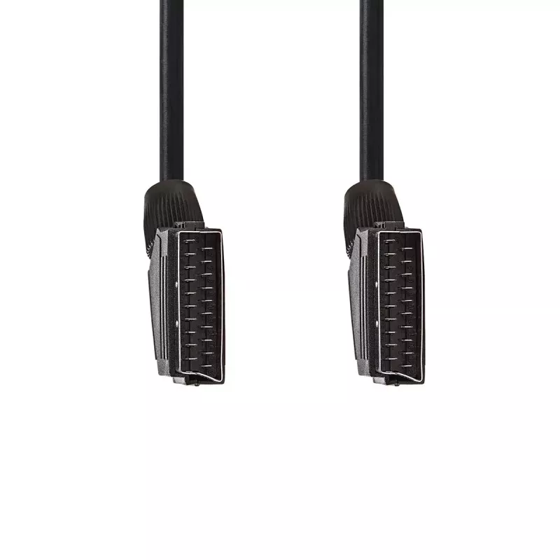 Nedis CVGL31001BK15 SCART cable 1.5 m SCART (10-pin) Black