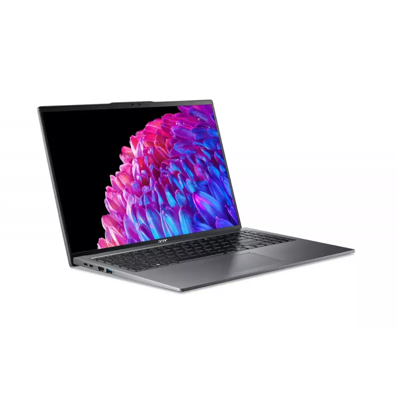Laptop Acer Swift Go 16 SFG16-72-76Q5 — Intel Core Ultra 7 155U, 16 inch (40.6 cm) 3.2K 16GB LPDDR5, 512GB SSD, Windows 11 Home, Grey