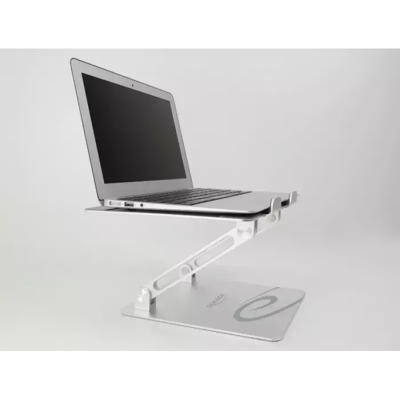 Laptop Stand DeLOCK 18414 Adjustable Aluminium Width 280mm Depth 230mm Height 40mm