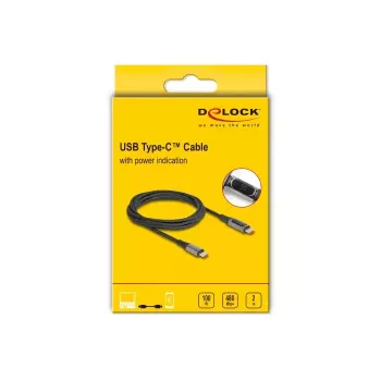 DeLOCK USB 2.0 Data and Fast Charging Cable USB Type-C male to male PD 3.0 100 W 2 m