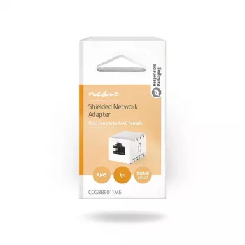 Nedis CCGB89011ME wire connector RJ45 Metallic Female/Female