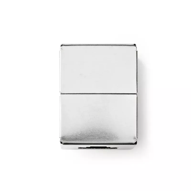 Nedis CCGB89011ME wire connector RJ45 Metallic Female/Female