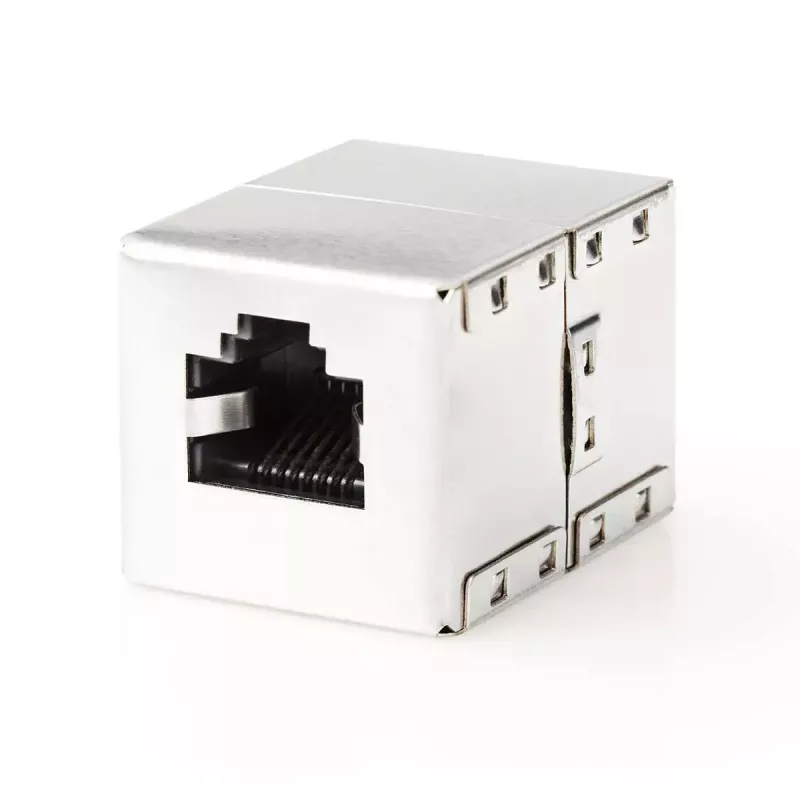 Nedis CCGB89011ME wire connector RJ45 Metallic Female/Female