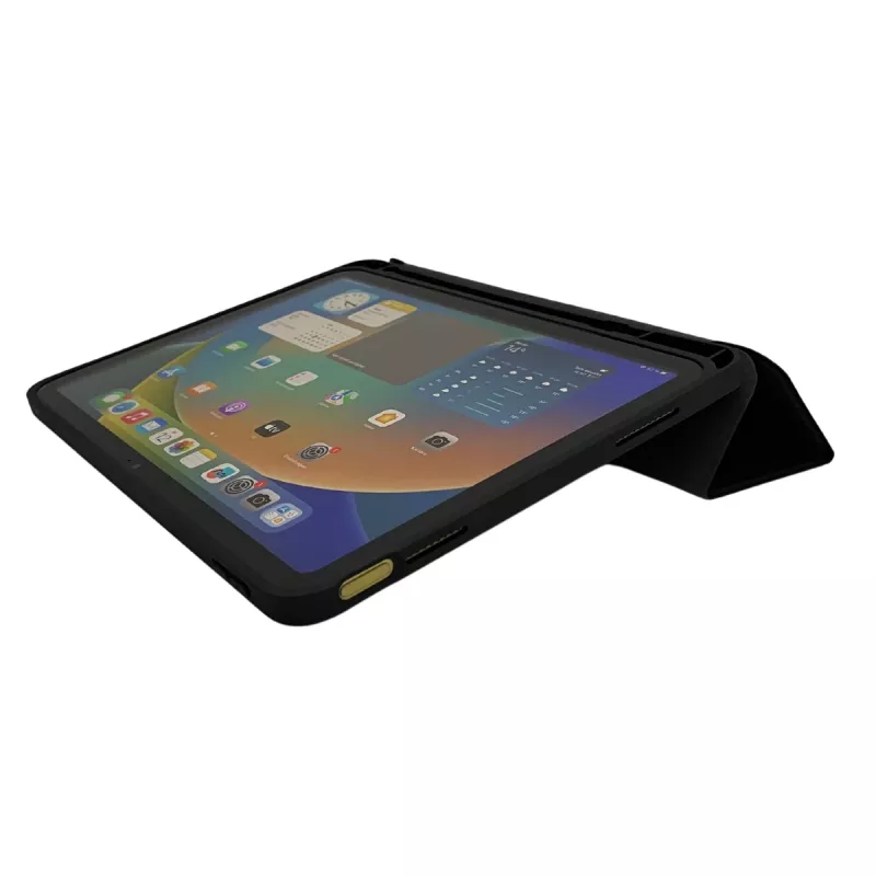 Folio Slim Case Hurtel DEQSTER for iPad 10.9 inch (10th Gen.) — TPU/PU cover, 3 stand modes, 244 g