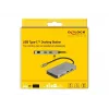 DeLOCK USB Type-C Docking Station 4K Dual HDMI MST USB 3.2 SD LAN PD 3.0