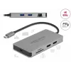 DeLOCK USB Type-C Docking Station 4K Dual HDMI MST USB 3.2 SD LAN PD 3.0