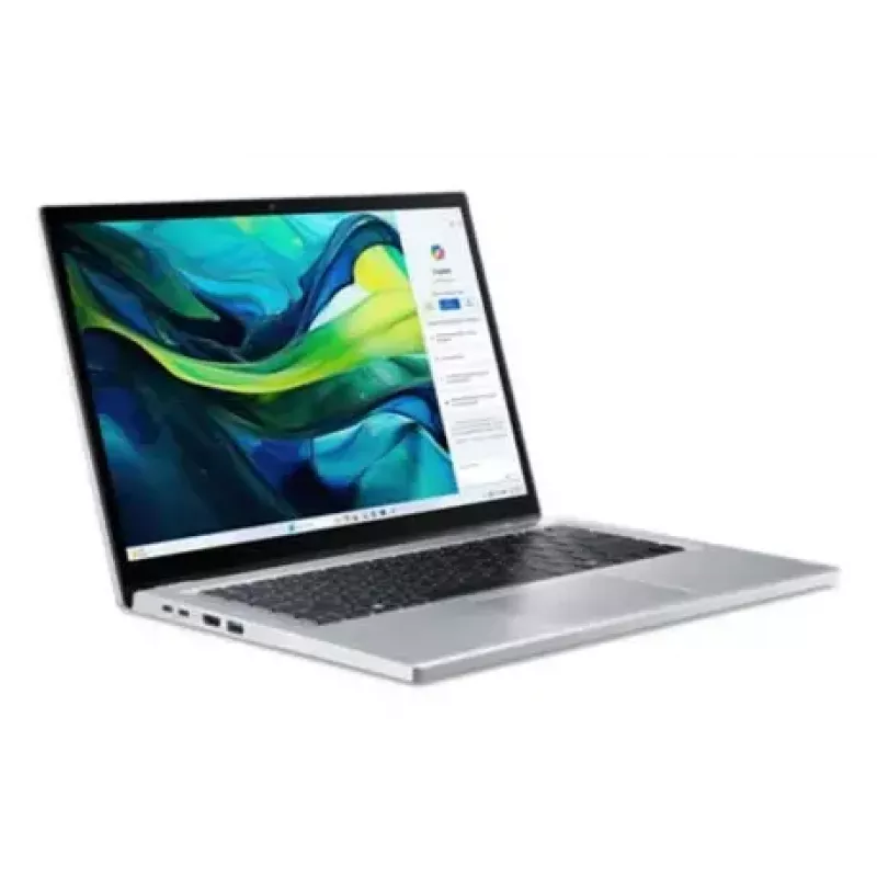 Convertible laptop Acer Aspire Go Spin 14 AGSP14-31PT-36R6 — 14 inch WUXGA touch, Intel Core 3 N355 1.9 GHz, 16 GB LPDDR5, 512 GB SSD, Windows 11 Home, Silver