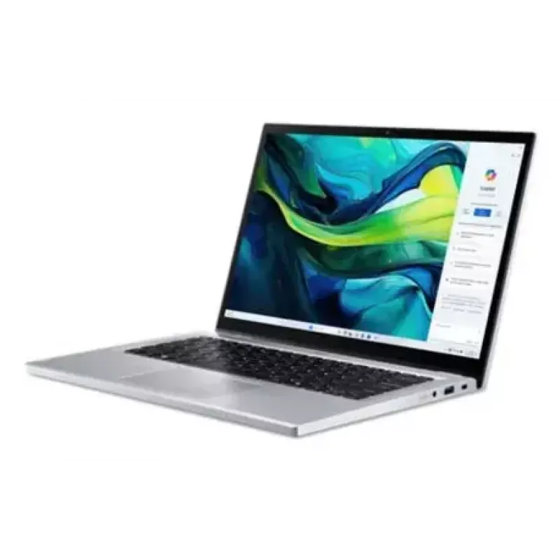 Convertible laptop Acer Aspire Go Spin 14 AGSP14-31PT-36R6 — 14 inch WUXGA touch, Intel Core 3 N355 1.9 GHz, 16 GB LPDDR5, 512 GB SSD, Windows 11 Home, Silver