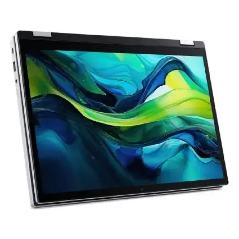 Convertible laptop Acer Aspire Go Spin 14 AGSP14-31PT-36R6 — 14 inch WUXGA touch, Intel Core 3 N355 1.9 GHz, 16 GB LPDDR5, 512 GB SSD, Windows 11 Home, Silver