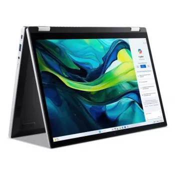 Convertible laptop Acer Aspire Go Spin 14 AGSP14-31PT-36R6 — 14 inch WUXGA touch, Intel Core 3 N355 1.9 GHz, 16 GB LPDDR5, 512 GB SSD, Windows 11 Home, Silver