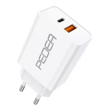 Mobile device charger PEDEA 60040100 Universal White AC Fast charging Indoor