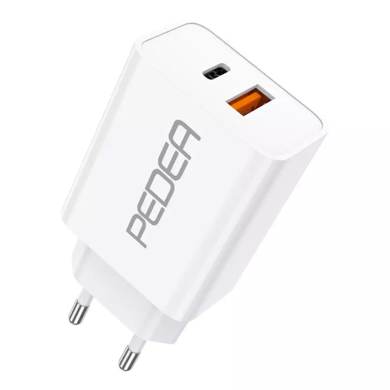Mobile device charger PEDEA 60040100 Universal White AC Fast charging Indoor