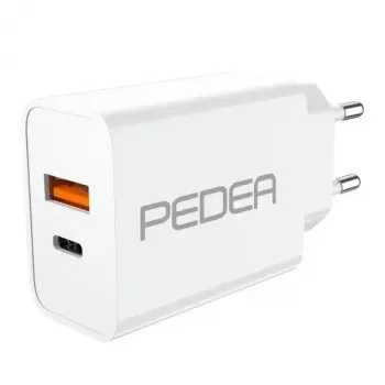 Mobile device charger PEDEA 60040100 Universal White AC Fast charging Indoor