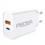 Mobile device charger PEDEA 60040100 Universal White AC Fast charging Indoor