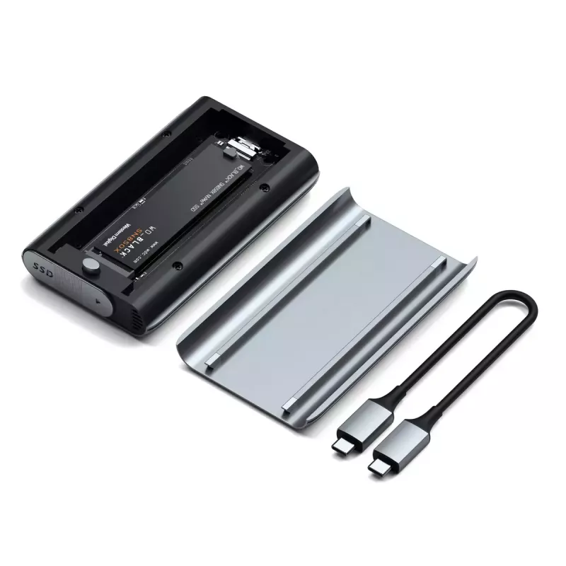 SSD enclosure Satechi USB4 NVMe SSD Pro 4 TB 40 Gbit/s Grey Transparent
