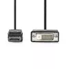 Video Cable Adapter Nedis CCGL37200BK20 2m DisplayPort to DVI-D Black