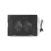 Laptop cooling pad Nedis NBCR200BK 2 fans 14 cm Black