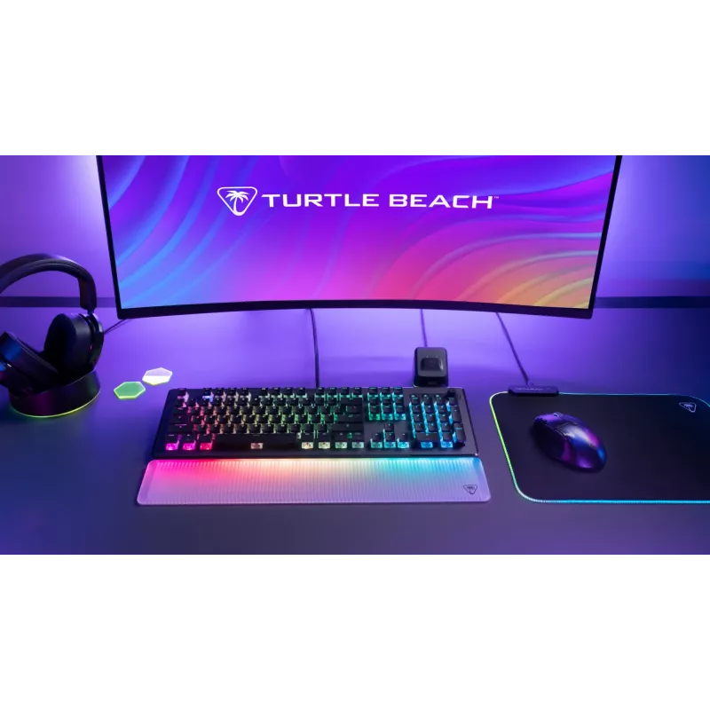 Turtle Beach Vulcan II Max keyboard Gaming USB QWERTZ German Black