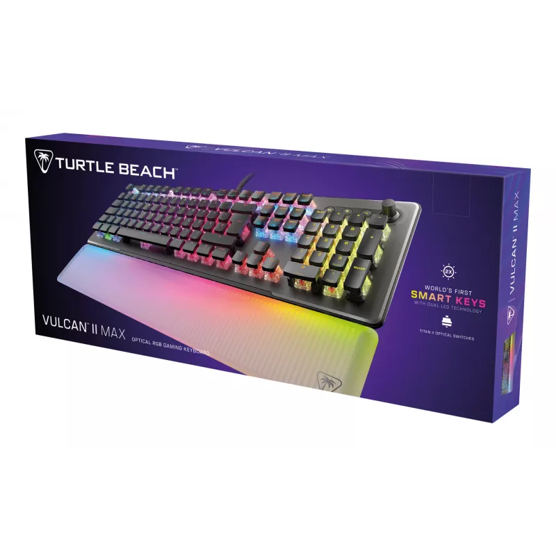 Turtle Beach Vulcan II Max keyboard Gaming USB QWERTZ German Black