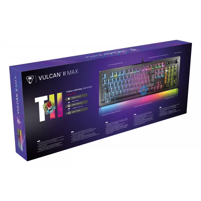 Turtle Beach Vulcan II Max keyboard Gaming USB QWERTZ German Black