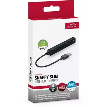 Hub SPEEDLINK SNAPPY SLIM 480 Mbit/s Black