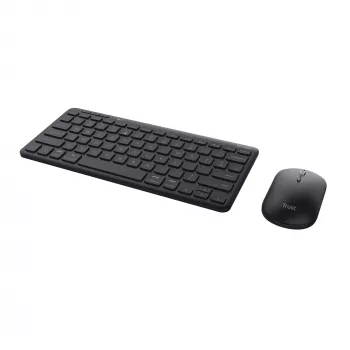 Trust Lyra keyboard Mouse included Office RF Wireless + Bluetooth QWERTZ German Black