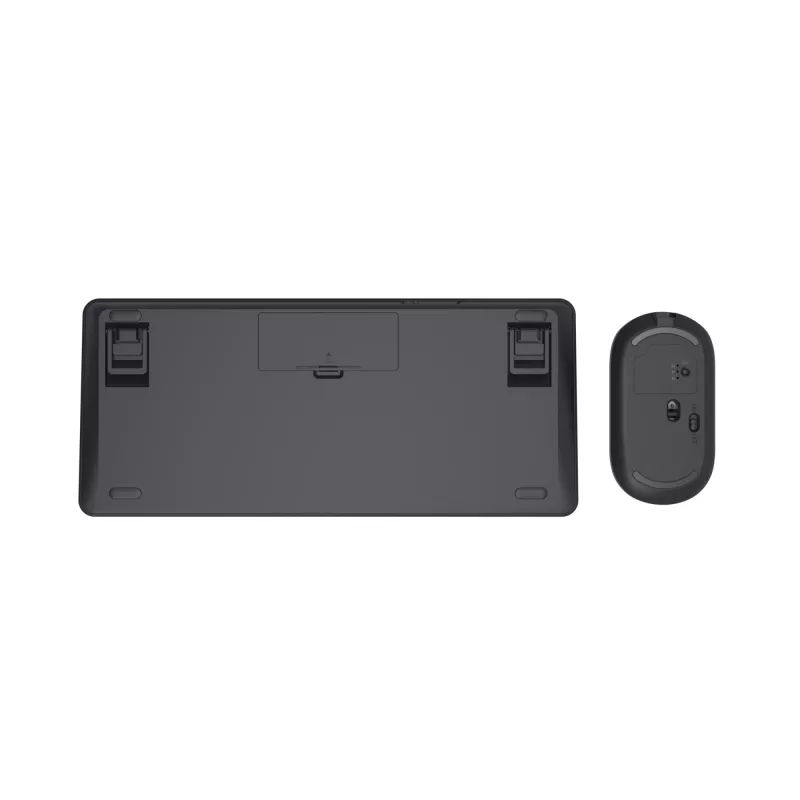 Trust Lyra keyboard Mouse included Office RF Wireless + Bluetooth QWERTZ German Black