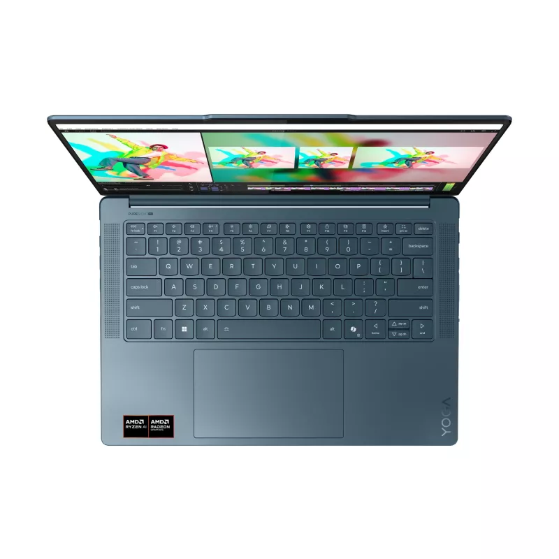 Lenovo Yoga Pro 7 14AKP10 Copilot+ PC AMD Ryzen™ AI 7 350 Laptop 36.8 cm (14.5 inch) 3K 32 GB LPDDR5x-SDRAM 1 TB SSD Wi-Fi 7 (802.11be) Windows 11 Pro German Teal
