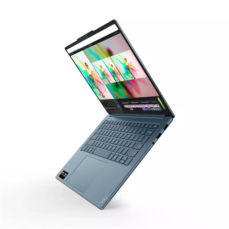 Lenovo Yoga Pro 7 14AKP10 Copilot+ PC AMD Ryzen™ AI 7 350 Laptop 36.8 cm (14.5 inch) 3K 32 GB LPDDR5x-SDRAM 1 TB SSD Wi-Fi 7 (802.11be) Windows 11 Pro German Teal