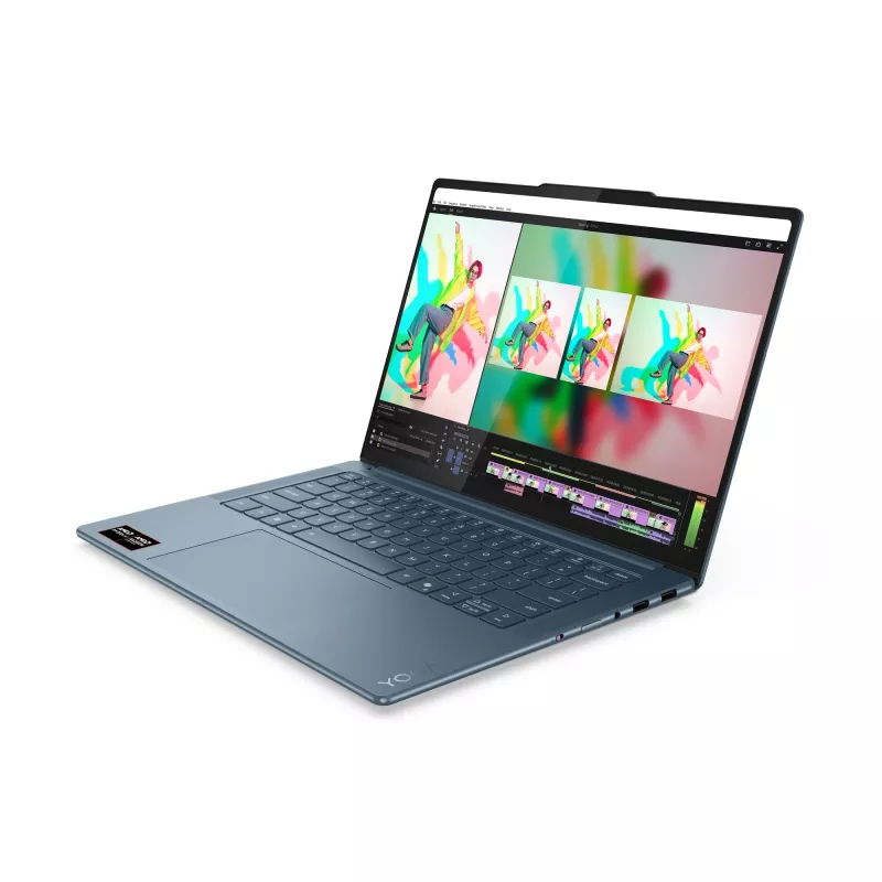 Lenovo Yoga Pro 7 14AKP10 Copilot+ PC AMD Ryzen™ AI 7 350 Laptop 36.8 cm (14.5 inch) 3K 32 GB LPDDR5x-SDRAM 1 TB SSD Wi-Fi 7 (802.11be) Windows 11 Pro German Teal
