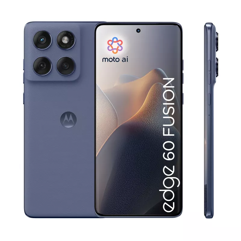 Smartphone Motorola edge 60 fusion — 6.67 inch OLED, MediaTek Dimensity 7300, 8 GB RAM, 256 GB, 50+13 MP, 5200 mAh, Dual SIM, Grey