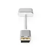 Nedis CCTB37250AL02 video cable adapter 0.2 m DisplayPort DVI-D Silver