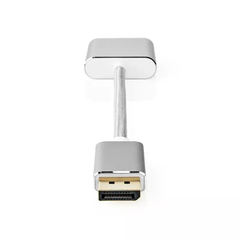 Nedis CCTB37250AL02 video cable adapter 0.2 m DisplayPort DVI-D Silver