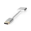 Nedis CCTB37250AL02 video cable adapter 0.2 m DisplayPort DVI-D Silver