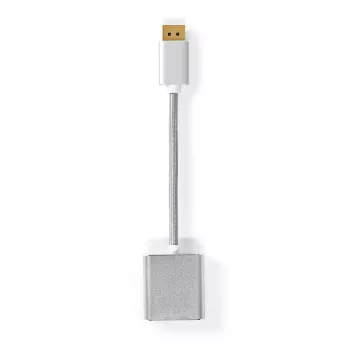 Nedis CCTB37250AL02 video cable adapter 0.2 m DisplayPort DVI-D Silver