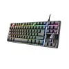 Trust GXT 794 keyboard Mouse included Gaming USB QWERTZ German Black
