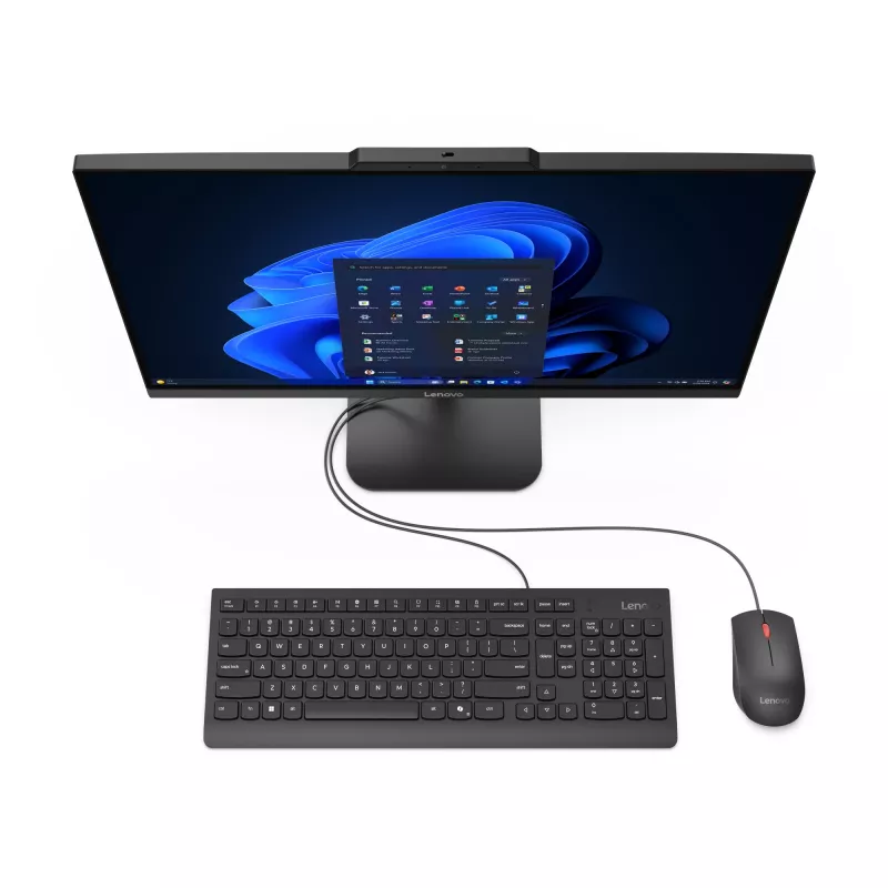 Lenovo V100 Intel® N N100 60.5 cm (23.8 inch) 1920 x 1080 pixels All-in-One PC 8 GB DDR4-SDRAM 256 GB SSD Windows 11 Pro Wi-Fi 6 (802.11ax) Black