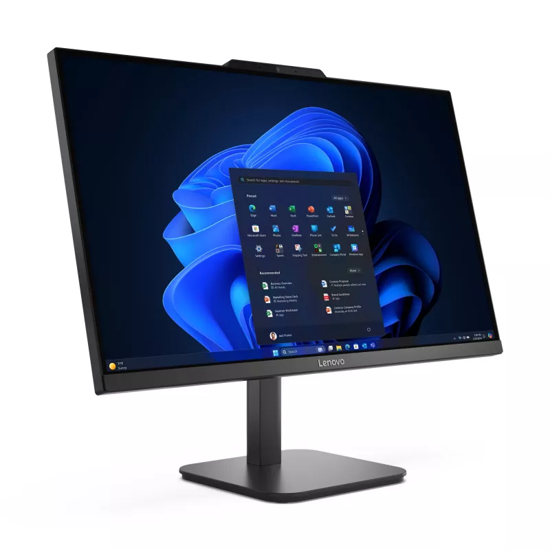 Lenovo V100 Intel® N N100 60.5 cm (23.8 inch) 1920 x 1080 pixels All-in-One PC 8 GB DDR4-SDRAM 256 GB SSD Windows 11 Pro Wi-Fi 6 (802.11ax) Black