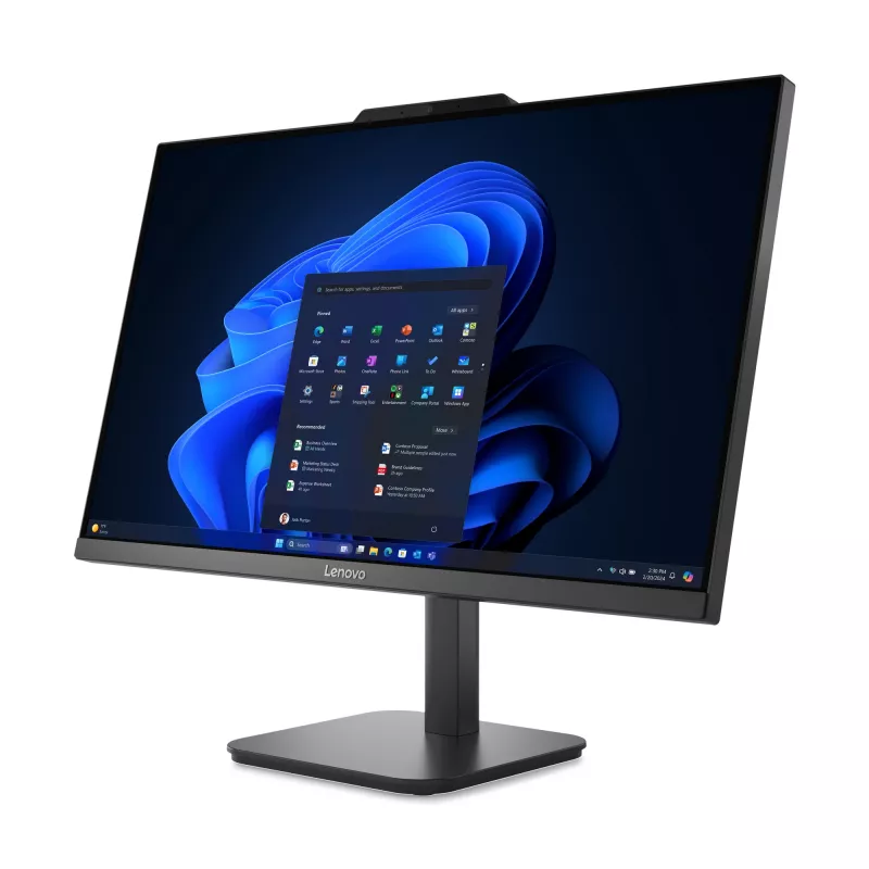 Lenovo V100 Intel® N N100 60.5 cm (23.8 inch) 1920 x 1080 pixels All-in-One PC 8 GB DDR4-SDRAM 256 GB SSD Windows 11 Pro Wi-Fi 6 (802.11ax) Black