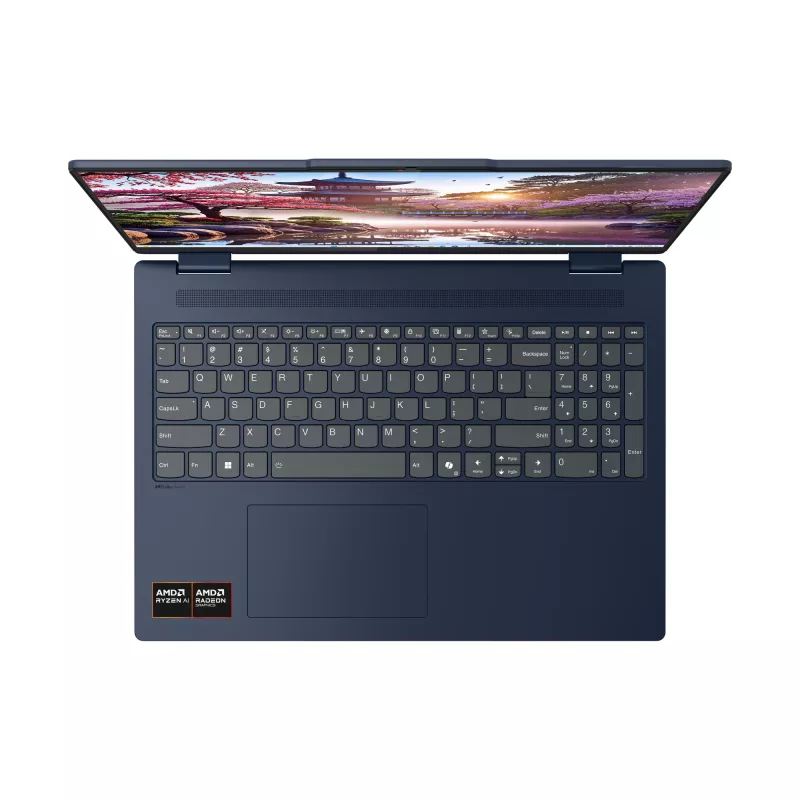 Lenovo IdeaPad 5 2-in-1 16AKP10 Copilot+ PC AMD Ryzen™ AI 5 340 Hybrid (2-in-1) 40.6 cm (16 inch) Touchscreen WUXGA 16 GB LPDDR5x-SDRAM 512 GB SSD Wi-Fi 7 (802.11be) Windows 11 Home German Blue