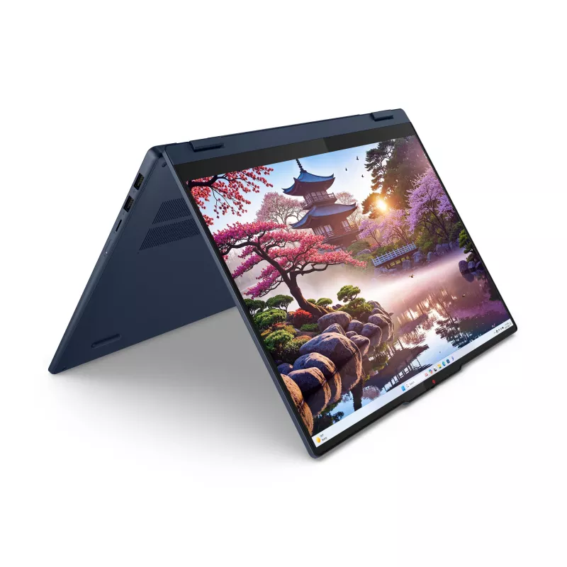 Lenovo IdeaPad 5 2-in-1 16AKP10 Copilot+ PC AMD Ryzen™ AI 5 340 Hybrid (2-in-1) 40.6 cm (16 inch) Touchscreen WUXGA 16 GB LPDDR5x-SDRAM 512 GB SSD Wi-Fi 7 (802.11be) Windows 11 Home German Blue