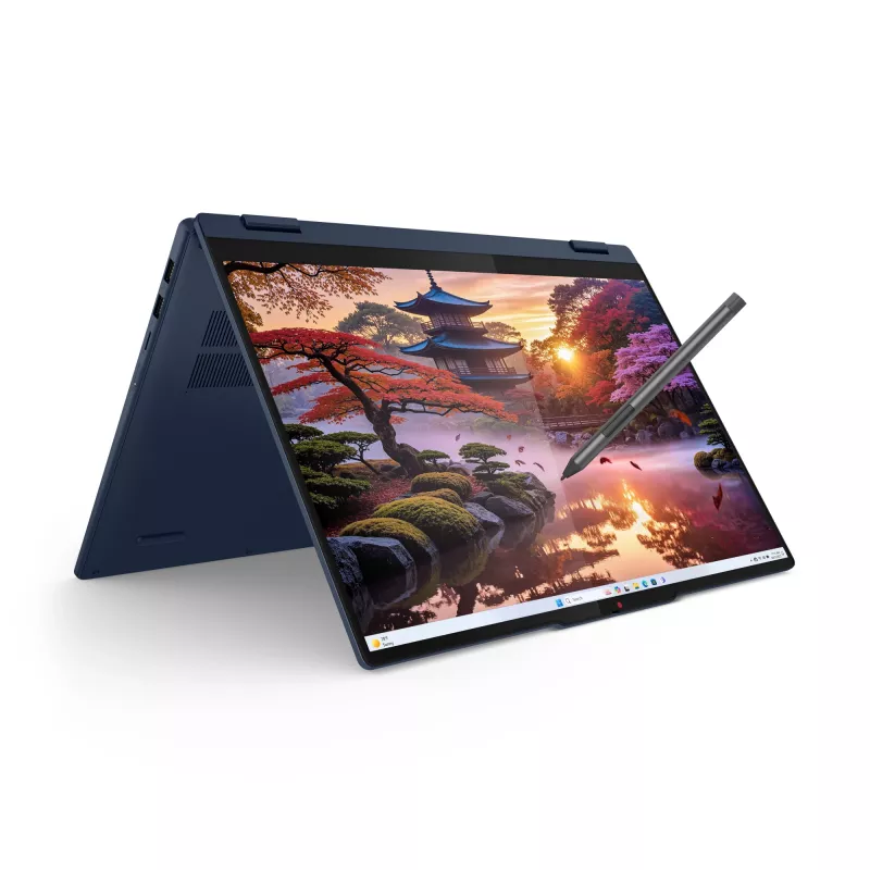Lenovo IdeaPad 5 2-in-1 16AKP10 Copilot+ PC AMD Ryzen™ AI 5 340 Hybrid (2-in-1) 40.6 cm (16 inch) Touchscreen WUXGA 16 GB LPDDR5x-SDRAM 512 GB SSD Wi-Fi 7 (802.11be) Windows 11 Home German Blue