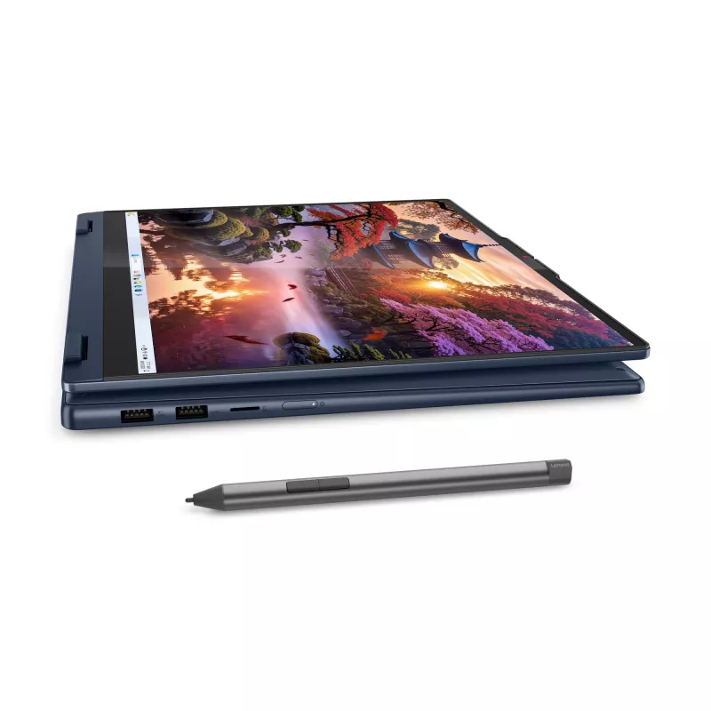 Lenovo IdeaPad 5 2-in-1 16AKP10 Copilot+ PC AMD Ryzen™ AI 5 340 Hybrid (2-in-1) 40.6 cm (16 inch) Touchscreen WUXGA 16 GB LPDDR5x-SDRAM 512 GB SSD Wi-Fi 7 (802.11be) Windows 11 Home German Blue