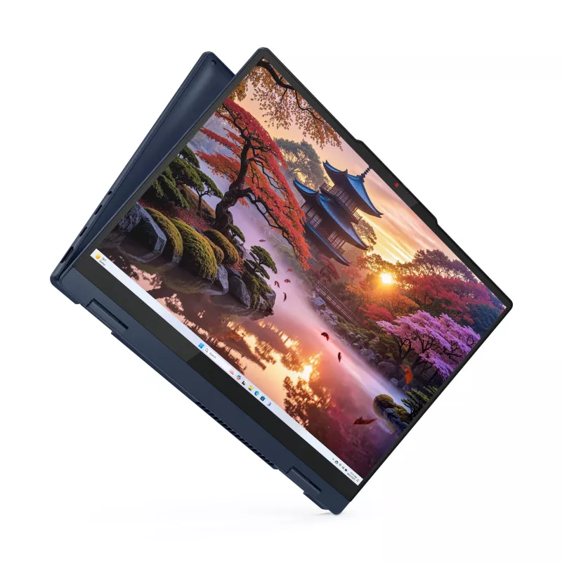 Lenovo IdeaPad 5 2-in-1 14AKP10 Copilot+ PC AMD Ryzen™ AI 7 350 Hybrid (2-in-1) 35.6 cm (14 inch) Touchscreen WUXGA 16 GB LPDDR5x-SDRAM 1 TB SSD Wi-Fi 7 (802.11be) Windows 11 Home German Blue