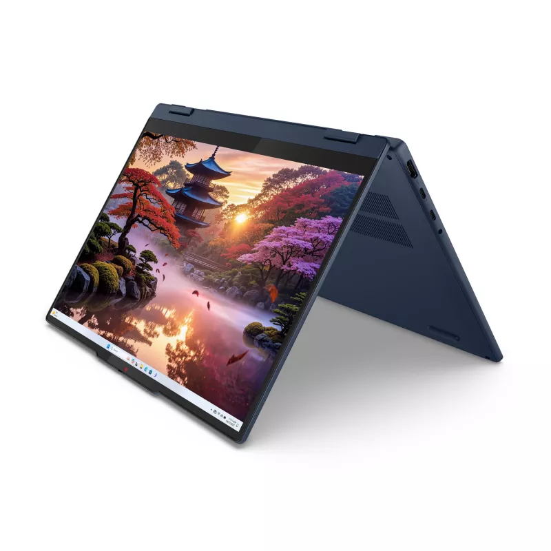 Lenovo IdeaPad 5 2-in-1 14AKP10 Copilot+ PC AMD Ryzen™ AI 7 350 Hybrid (2-in-1) 35.6 cm (14 inch) Touchscreen WUXGA 16 GB LPDDR5x-SDRAM 1 TB SSD Wi-Fi 7 (802.11be) Windows 11 Home German Blue