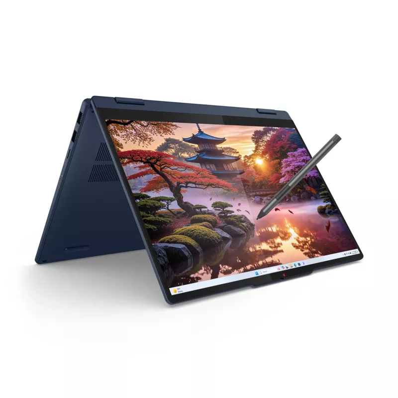 Lenovo IdeaPad 5 2-in-1 14AKP10 Copilot+ PC AMD Ryzen™ AI 7 350 Hybrid (2-in-1) 35.6 cm (14 inch) Touchscreen WUXGA 16 GB LPDDR5x-SDRAM 1 TB SSD Wi-Fi 7 (802.11be) Windows 11 Home German Blue