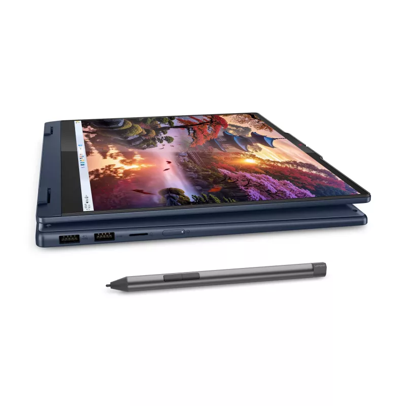 Lenovo IdeaPad 5 2-in-1 14AKP10 Copilot+ PC AMD Ryzen™ AI 7 350 Hybrid (2-in-1) 35.6 cm (14 inch) Touchscreen WUXGA 16 GB LPDDR5x-SDRAM 1 TB SSD Wi-Fi 7 (802.11be) Windows 11 Home German Blue